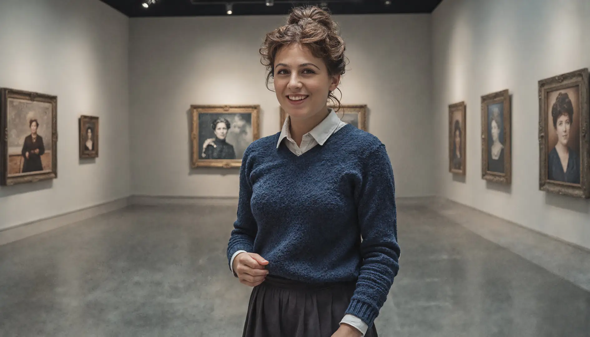 Generiertes Testbild, um die imaginäre Ausstellung zu visualisieren